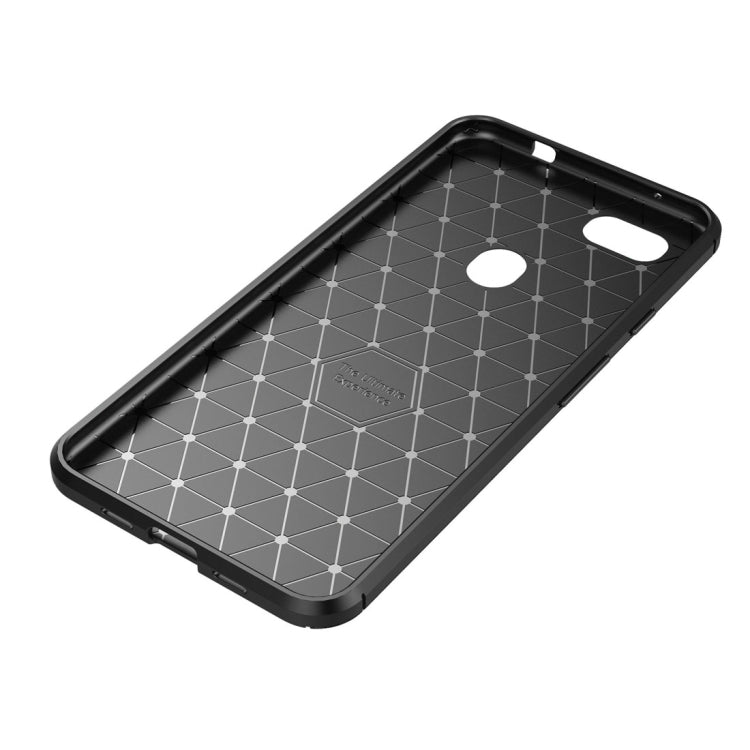 Carbon Fiber Texture Shockproof TPU Case for Google Pixel 3a XL(Black)