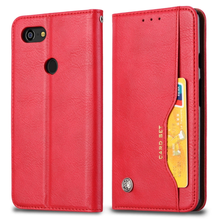 Knead Skin Texture Horizontal Flip Leather Case for Google Pixel 3, with Photo Frame & Holder & Card Slots & Wallet