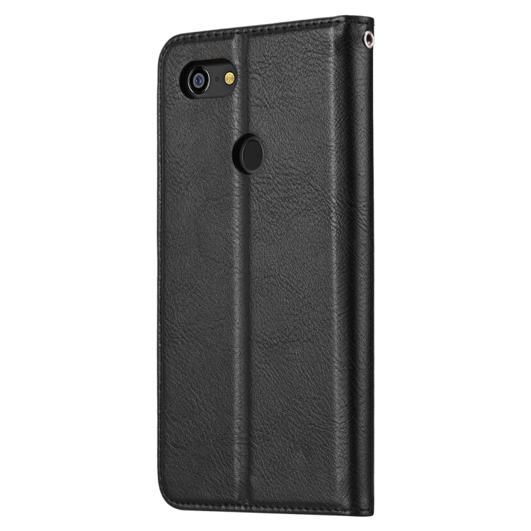 Knead Skin Texture Horizontal Flip Leather Case for Google Pixel 3 XL, with Photo Frame & Holder & Card Slots & Wallet
