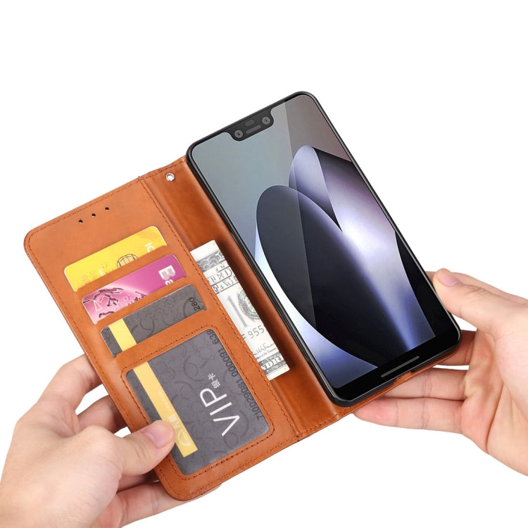 Knead Skin Texture Horizontal Flip Leather Case for Google Pixel 3 XL, with Photo Frame & Holder & Card Slots & Wallet