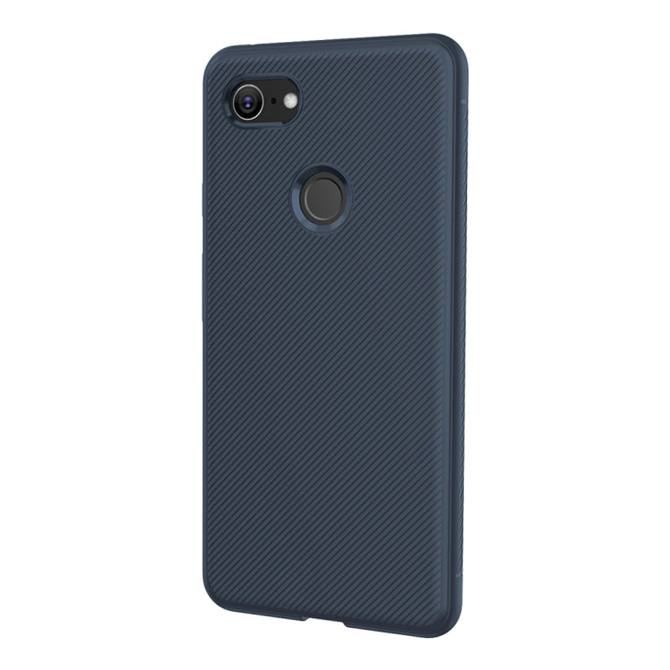 lenuo Leshen Series Stripe Texture TPU Case for Google Pixel 3 XL (Blue)