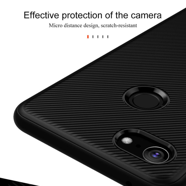 lenuo Leshen Series Stripe Texture TPU Case for Google Pixel 3 XL (Blue)