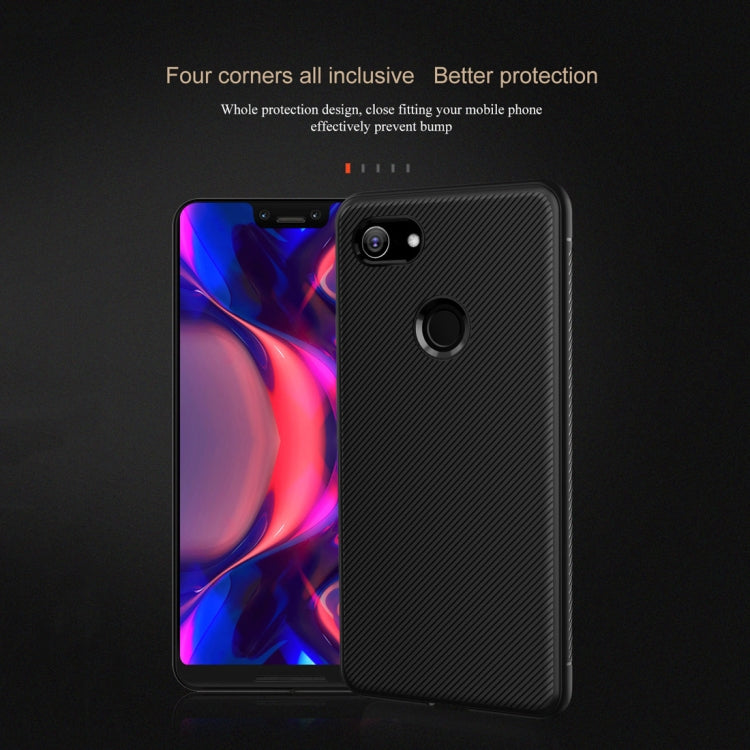 lenuo Leshen Series Stripe Texture TPU Case for Google Pixel 3 XL (Blue)