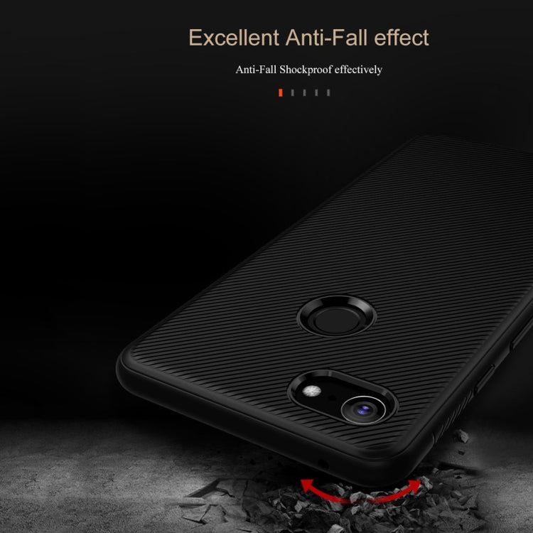 lenuo Leshen Series Stripe Texture TPU Case for Google Pixel 3 XL (Blue)