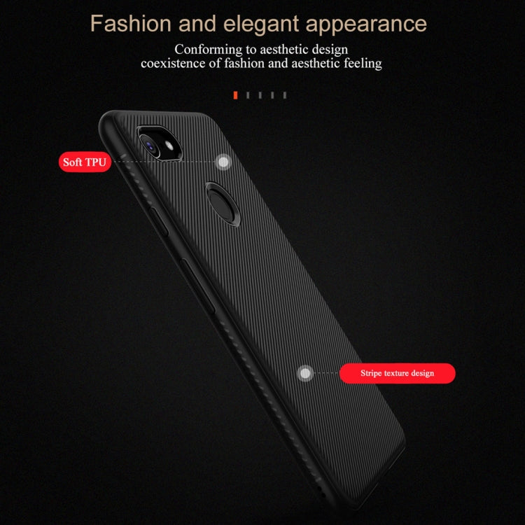 lenuo Leshen Series Stripe Texture TPU Case for Google Pixel 3 XL (Blue)