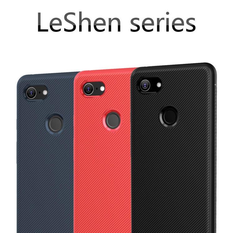 lenuo Leshen Series Stripe Texture TPU Case for Google Pixel 3 XL (Blue)