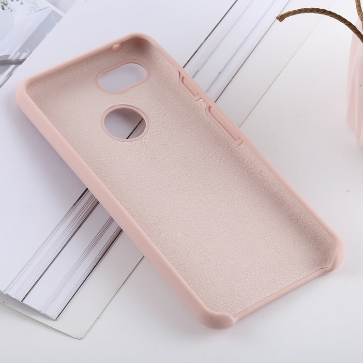 Solid Color Liquid Silicone Shockproof Soft Case for Google Pixel 3