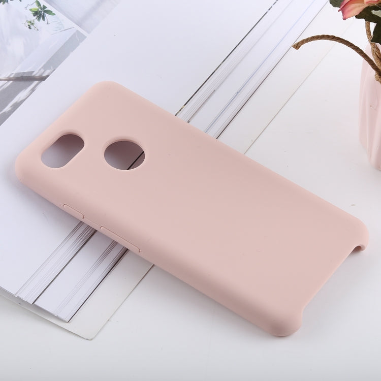 Solid Color Liquid Silicone Shockproof Soft Case for Google Pixel 3