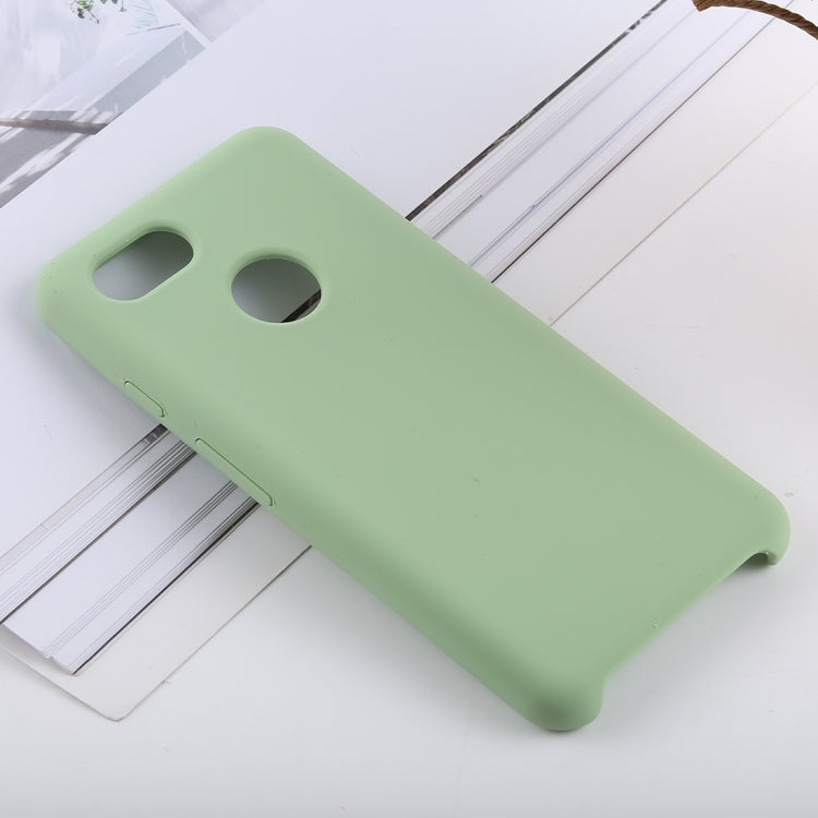 Solid Color Liquid Silicone Shockproof Soft Case for Google Pixel 3