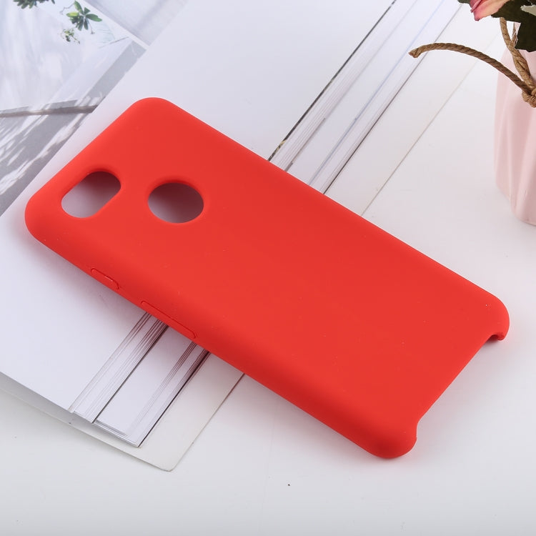 Solid Color Liquid Silicone Shockproof Soft Case for Google Pixel 3