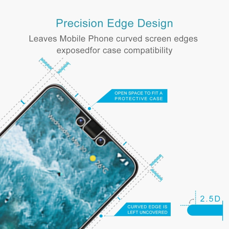 2 PCS 9H 2.5D Tempered Glass Film for Google Pixel 3XL