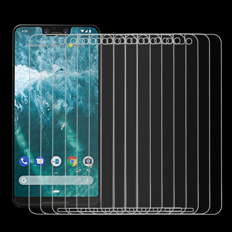 10 PCS 9H 2.5D Tempered Glass Film for Google Pixel 3XL