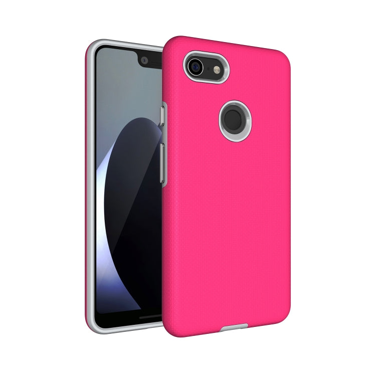 Anti-slip Armor Texture TPU + PC Case for Google Pixel 3 XL
