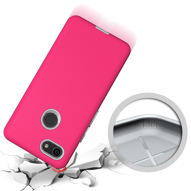 Anti-slip Armor Texture TPU + PC Case for Google Pixel 3 XL