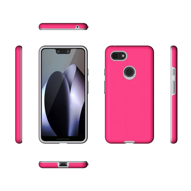 Anti-slip Armor Texture TPU + PC Case for Google Pixel 3 XL