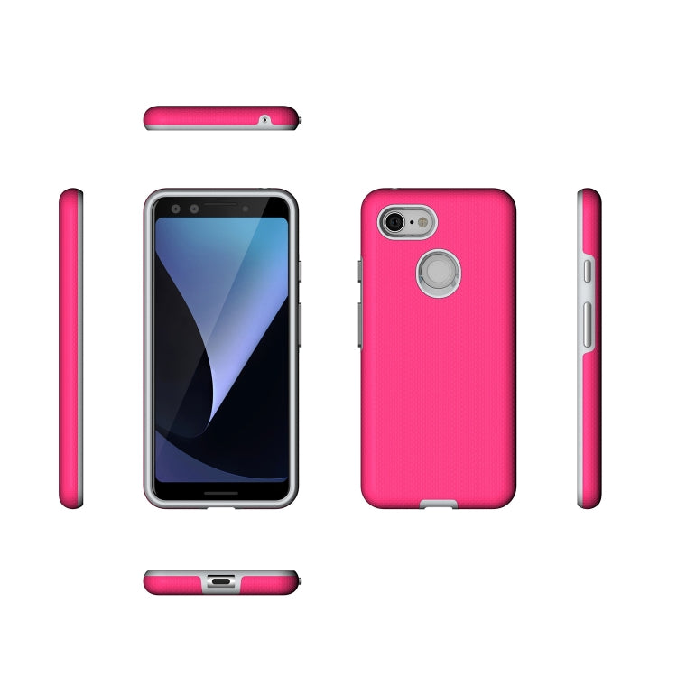 Anti-slip Armor Texture TPU + PC Case for Google Pixel 3