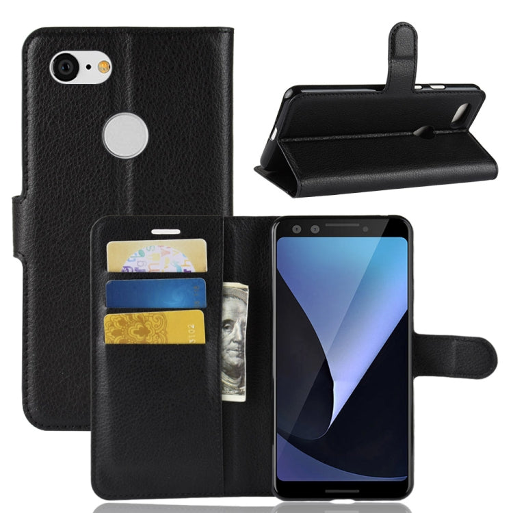 Litchi Texture Horizontal Flip Leather Case for Google Pixel 3, with Wallet & Holder & Card Slots