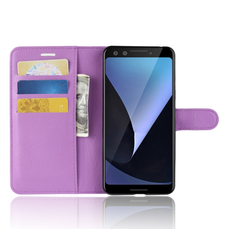 Litchi Texture Horizontal Flip Leather Case for Google Pixel 3, with Wallet & Holder & Card Slots