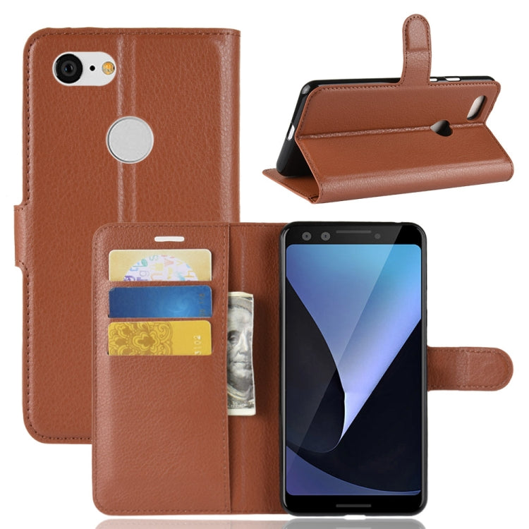 Litchi Texture Horizontal Flip Leather Case for Google Pixel 3, with Wallet & Holder & Card Slots