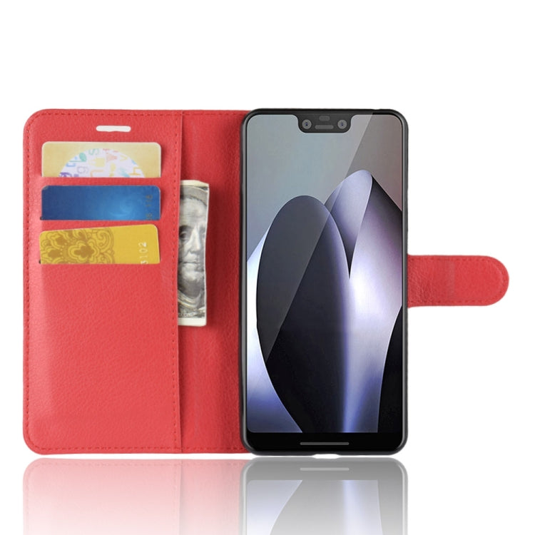 Litchi Texture Horizontal Flip Leather Case for Google Pixel 3 XL, with Wallet & Holder & Card Slots