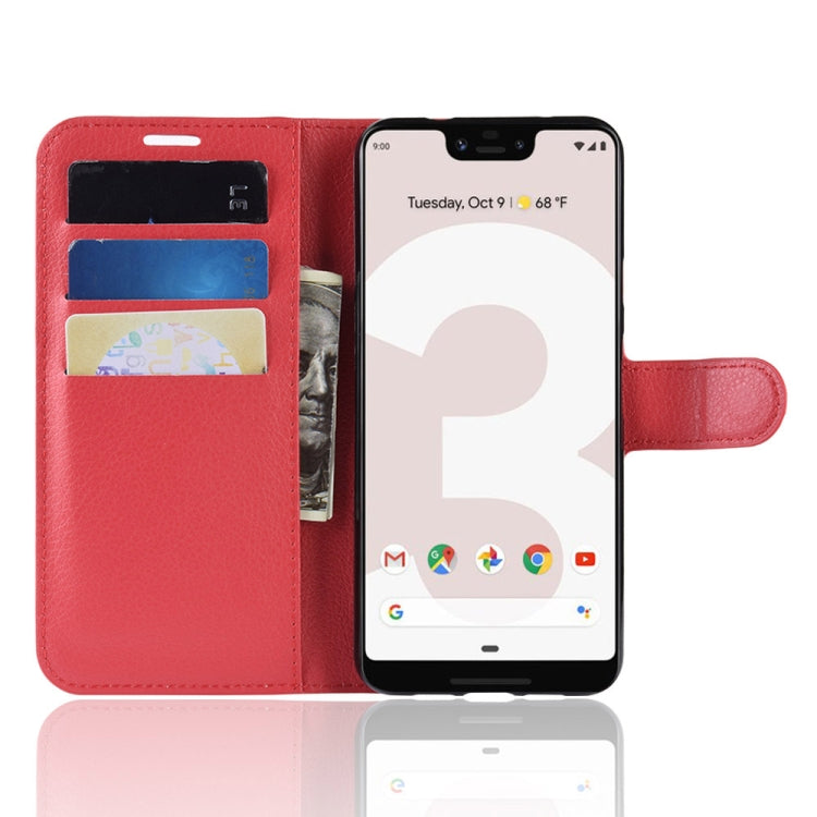 Litchi Texture Horizontal Flip Leather Case for Google Pixel 3a XL/google Pixel 3a XL, with Wallet & Holder & Card Slots
