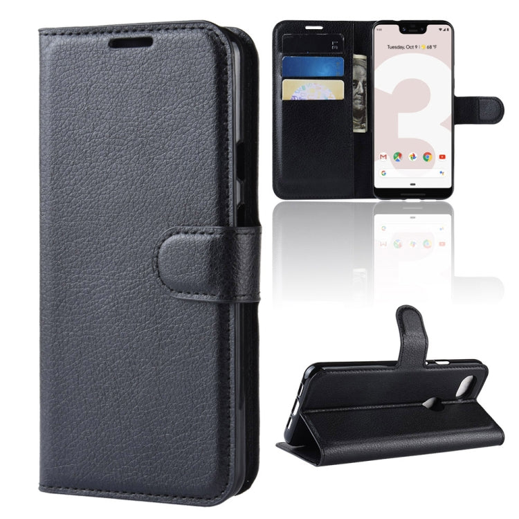 Litchi Texture Horizontal Flip Leather Case for Google Pixel 3a XL/google Pixel 3a XL, with Wallet & Holder & Card Slots