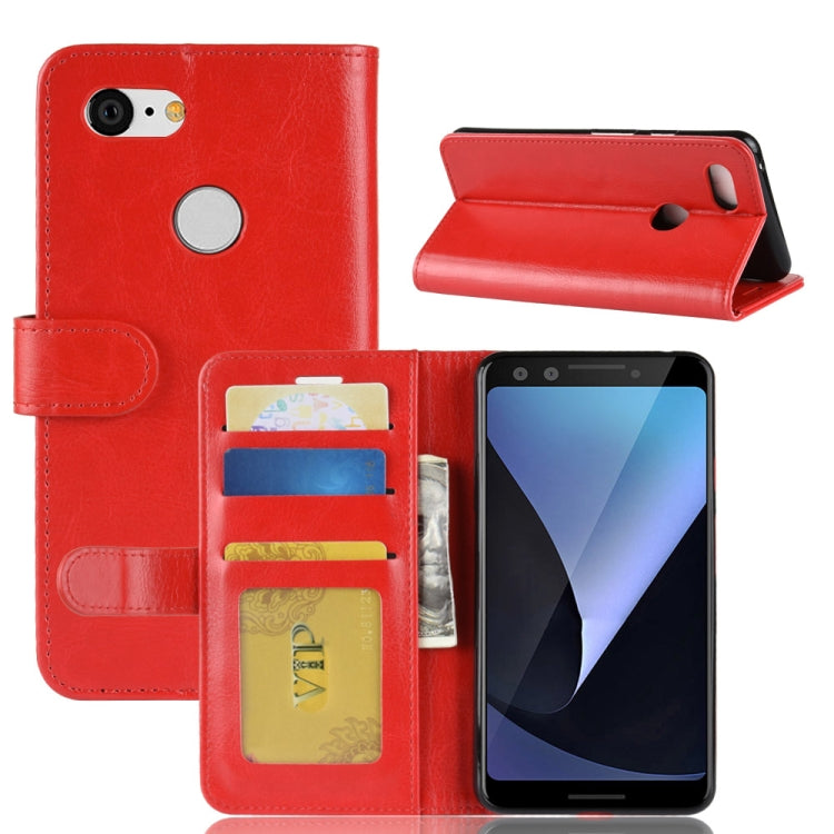 Crazy Horse Texture Horizontal Flip Leather Case for Google Pixel 3, with Wallet & Holder & Card Slots