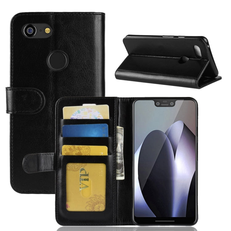 Crazy Horse Texture Horizontal Flip Leather Case for Google Pixel 3 XL, with Wallet & Holder & Card Slots