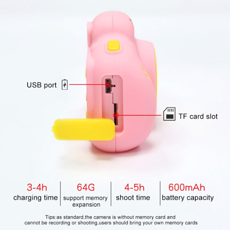 RK-K9 2.0 / 2.4 inch 20.0MP Dual-lens Child Camera, Support Game & Video & 64GB TF Card