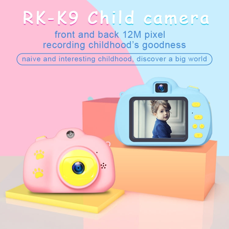 RK-K9 2.0 / 2.4 inch 20.0MP Dual-lens Child Camera, Support Game & Video & 64GB TF Card