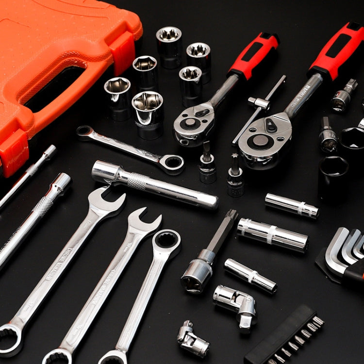 53 In 1 Multi-function Car Repair Combination Toolbox Ratchet Wrench Set