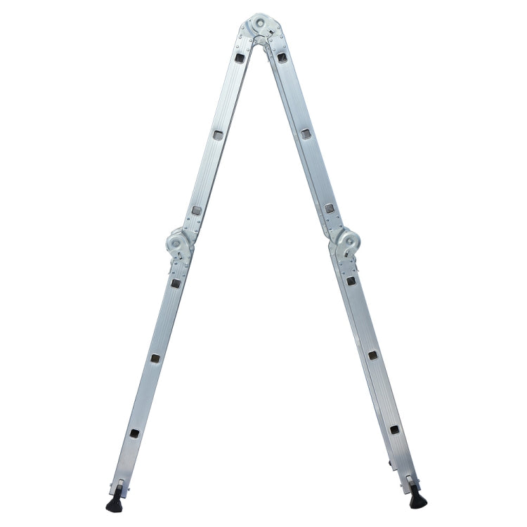 [US Warehouse] 12.2ft Household Multifunctional Aluminum Alloy Small Joint Foldable Telescopic Ladder 12-step Unloading Ladder