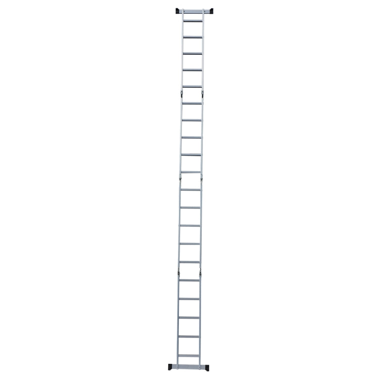 [US Warehouse] 19.5ft Household Multifunctional Aluminum Alloy Small Joint Foldable Telescopic Ladder 20-step Unloading Ladder