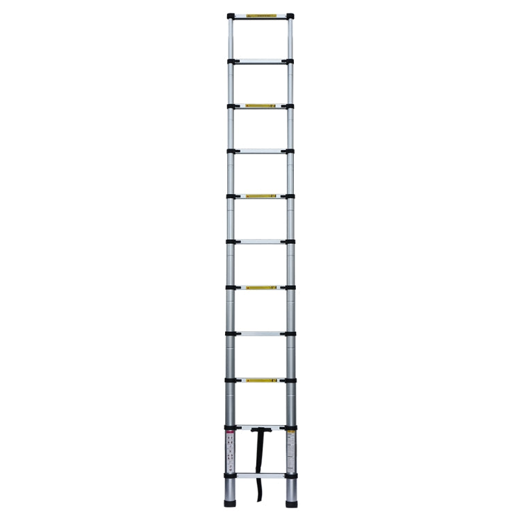 [US Warehouse] 10.5ft Household Multifunctional Aluminum Alloy Single-sided Foldable Telescopic Ladder 11-step Unloading Ladder