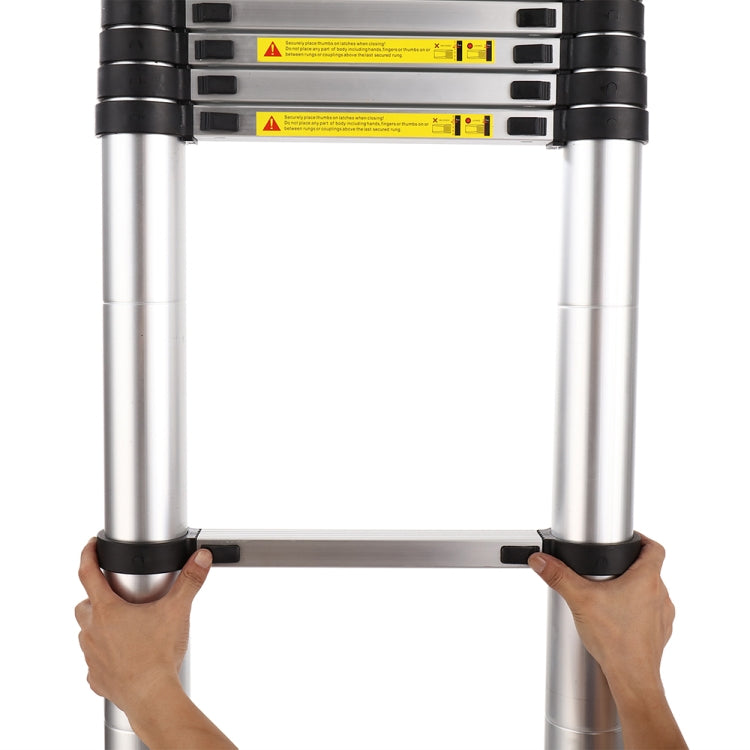 [US Warehouse] 10.5ft Household Multifunctional Aluminum Alloy Single-sided Foldable Telescopic Ladder 11-step Unloading Ladder