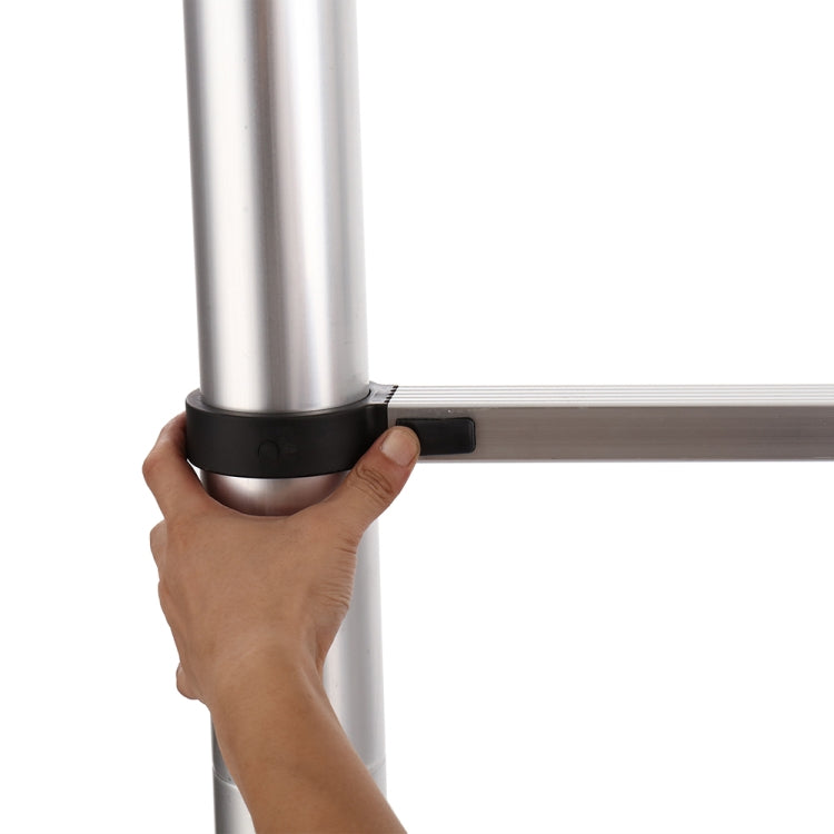 [US Warehouse] 10.5ft Household Multifunctional Aluminum Alloy Single-sided Foldable Telescopic Ladder 11-step Unloading Ladder