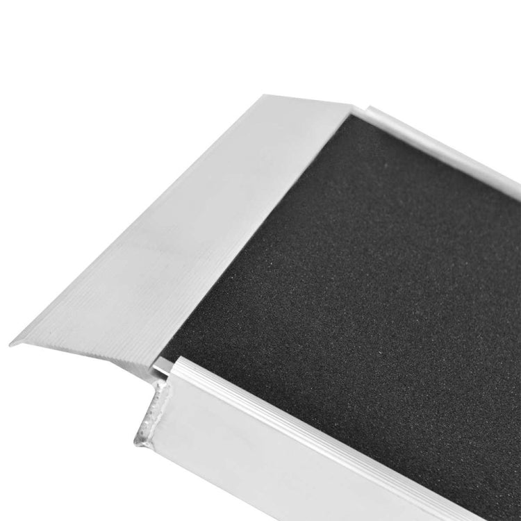 [US Warehouse] 8Ft Portable Foldable Aluminum Pet Loading and Unloading Ramp Ladder with Handle, Suitable for Trucks / Vans / SUVs