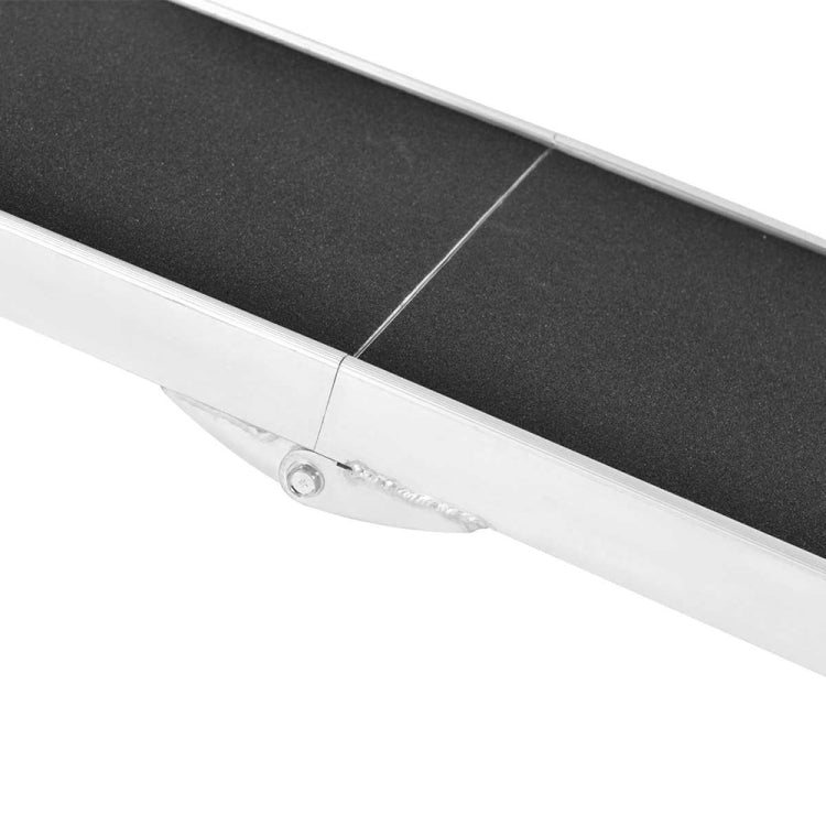[US Warehouse] 8Ft Portable Foldable Aluminum Pet Loading and Unloading Ramp Ladder with Handle, Suitable for Trucks / Vans / SUVs