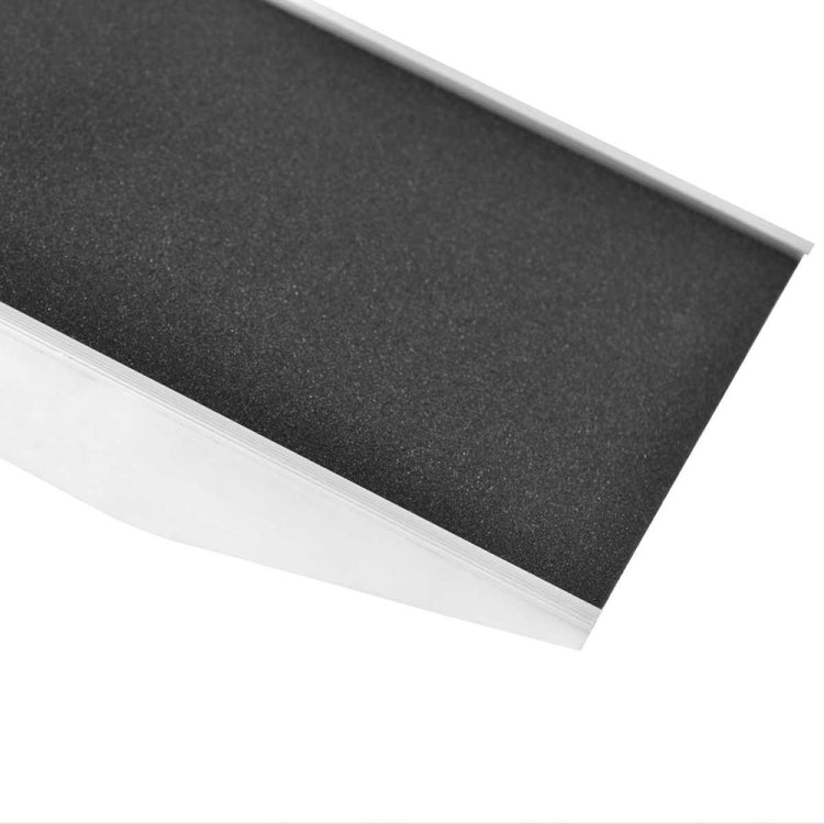 [US Warehouse] 8Ft Portable Foldable Aluminum Pet Loading and Unloading Ramp Ladder with Handle, Suitable for Trucks / Vans / SUVs