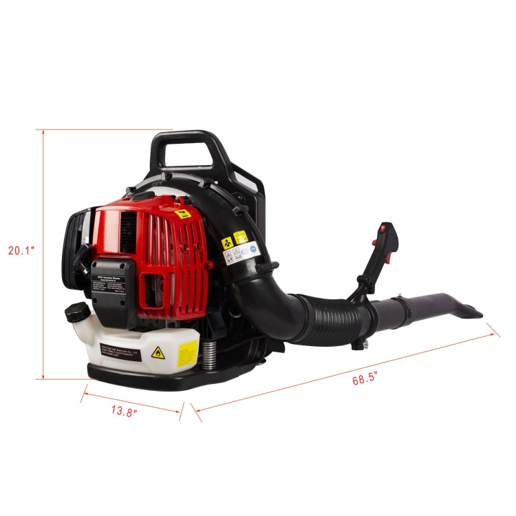 [US Warehouse] 2-Cycle Gas Backpack Leaf Blower with Extention Tube