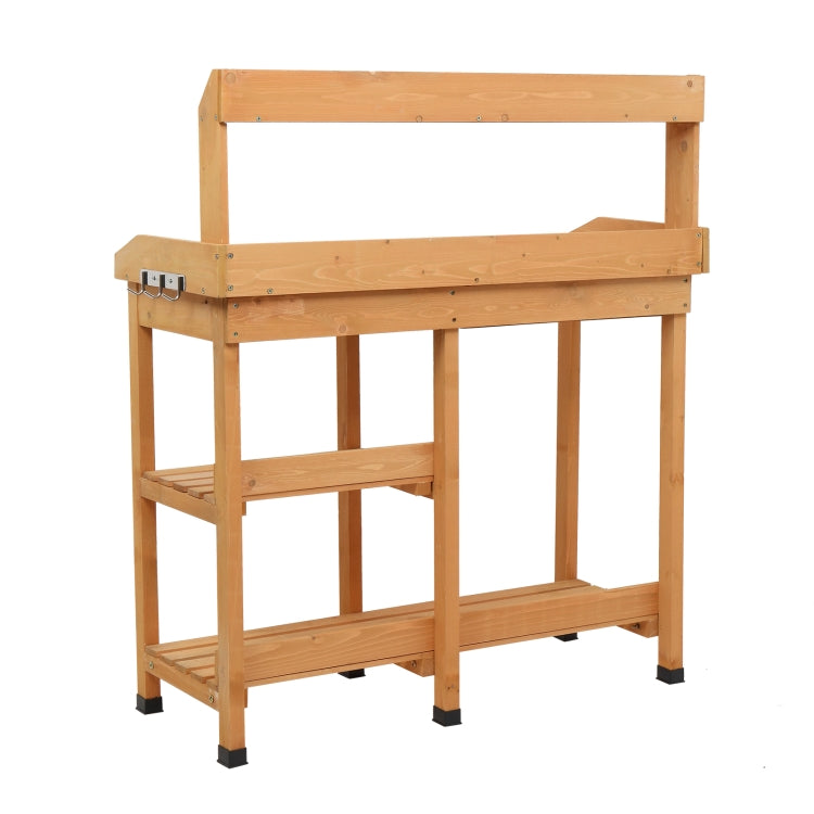 [US Warehouse] Rectangular Wooden Garden Workbench with Drawer & Sink, Size: 47.2 x 39.4 x 18 inch