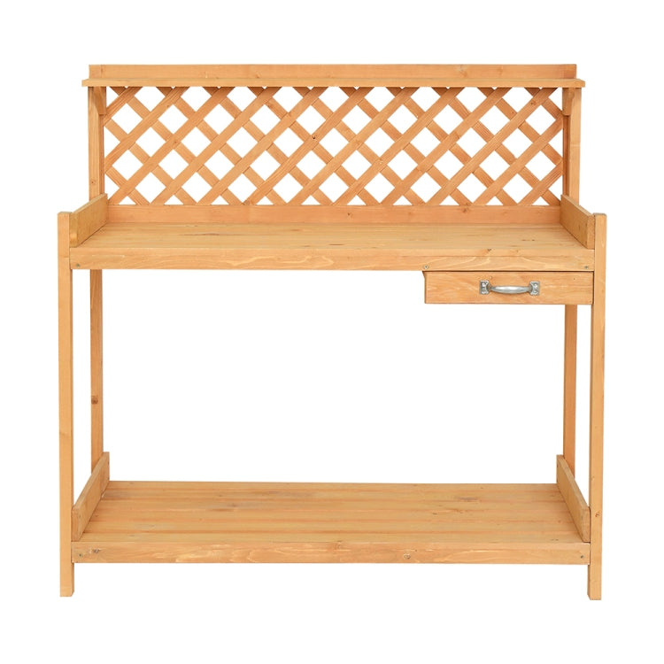 [US Warehouse] Rectangular Wooden Garden Workbench with Drawers, Size: 44.7 x 43.8 x 19.7 inch