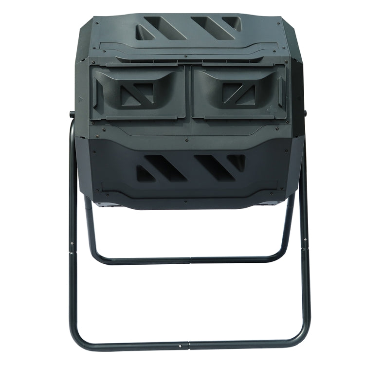 [US Warehouse] 42 Gallons Outdoor Garden Fertilizer Bucket with 2 Chambers Dual Rotating