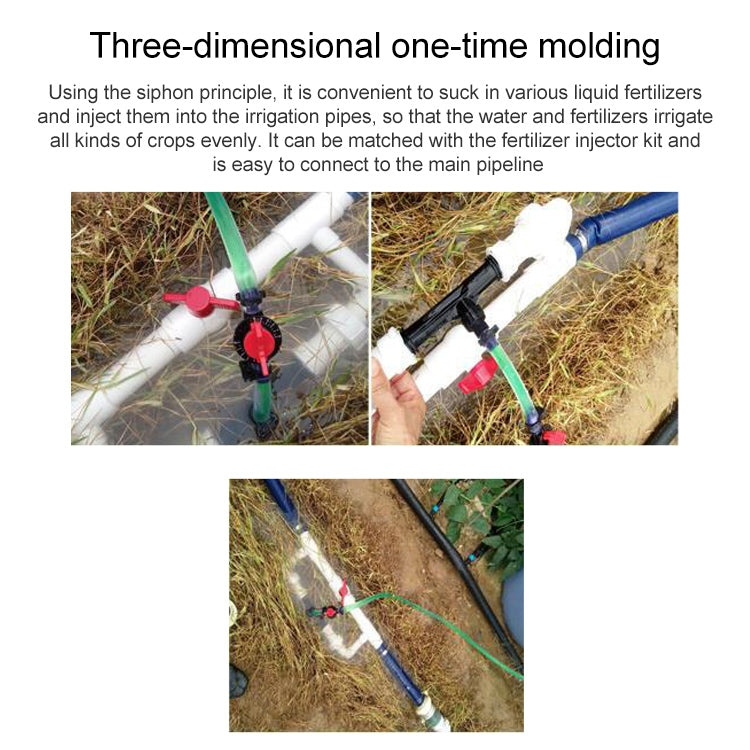 Venturi Fertilizer Applicator G3/4 Fertilizer and Filter Straw Kit with Six-point Connector