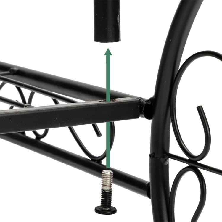 [US Warehouse] Car Shape Plant Shelf 6 Stand Iron Decoration, Size: 78.74 x 25.4 x 75.44cm