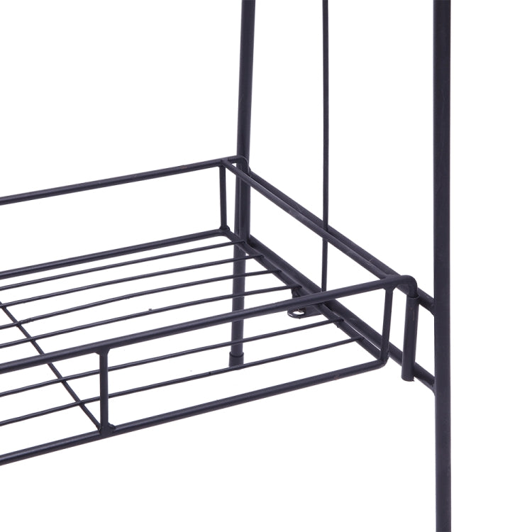 [US Warehouse] 2 Layers Round Pattern Plant Shelf, Size: 83 x 81.5 x 31cm