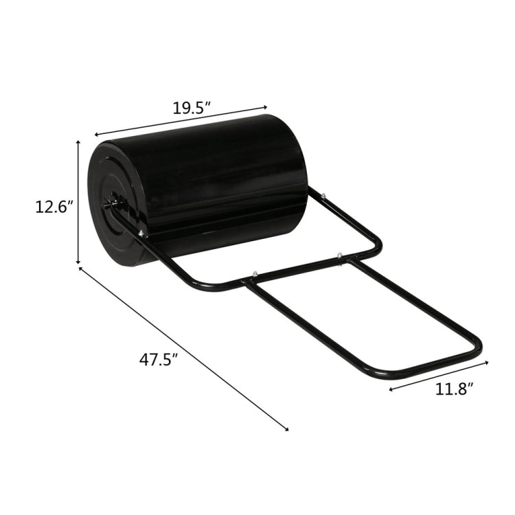 [US Warehouse] Iron Cylindrical Lawn Roller, Size: 47.5 x 19.5 x 12.6 inch