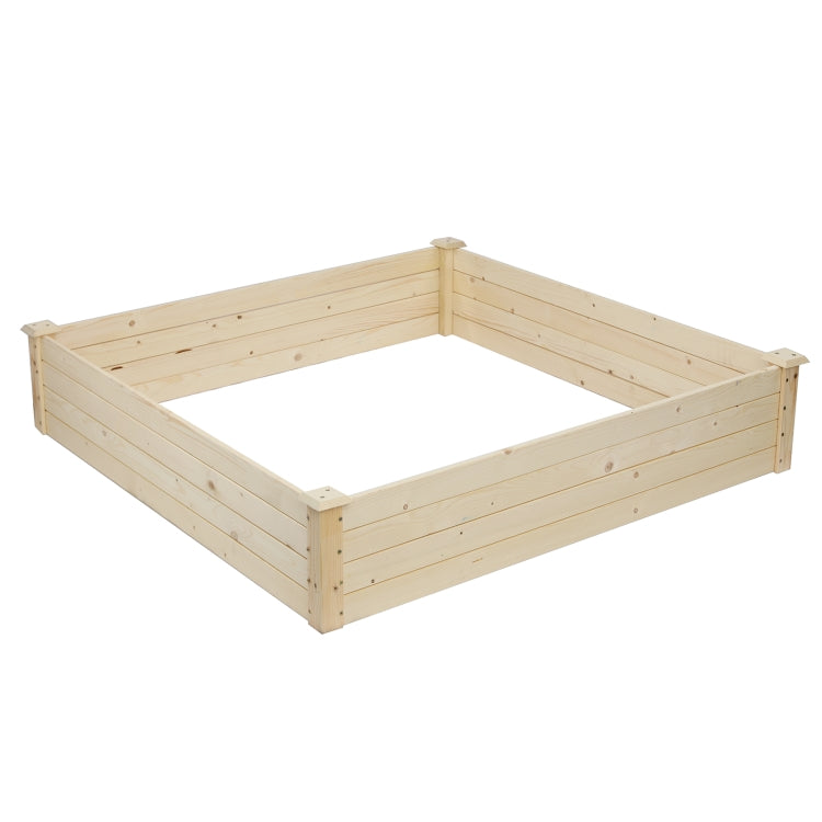 [US Warehouse] Wooden Planting Frame Ground Type, Size: 122x122x25.5cm