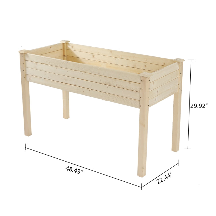 [US Warehouse] Wood Planting Frame Tall Foot Type, Size: 123x57x76cm