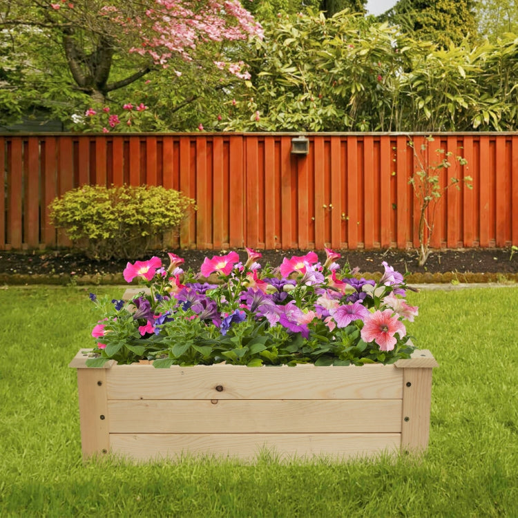 [US Warehouse] Wooden Planting Frame Ground Type, Size: 61x61x20cm